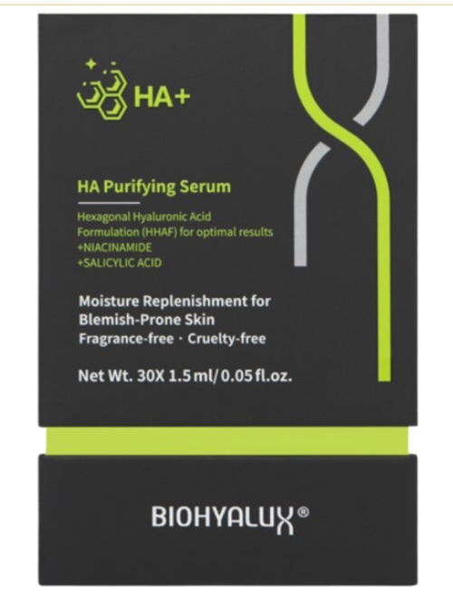 Сыворотка матирующая для проблемной и жирной кожи | BIOHYALUX НА PURIFYING SERUM 30х1,5 мл
