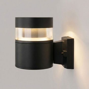 Уличный настенный светодиодный светильник LED 12W 3000К IP65 1530 TECHNO LED черный Elektrostandard