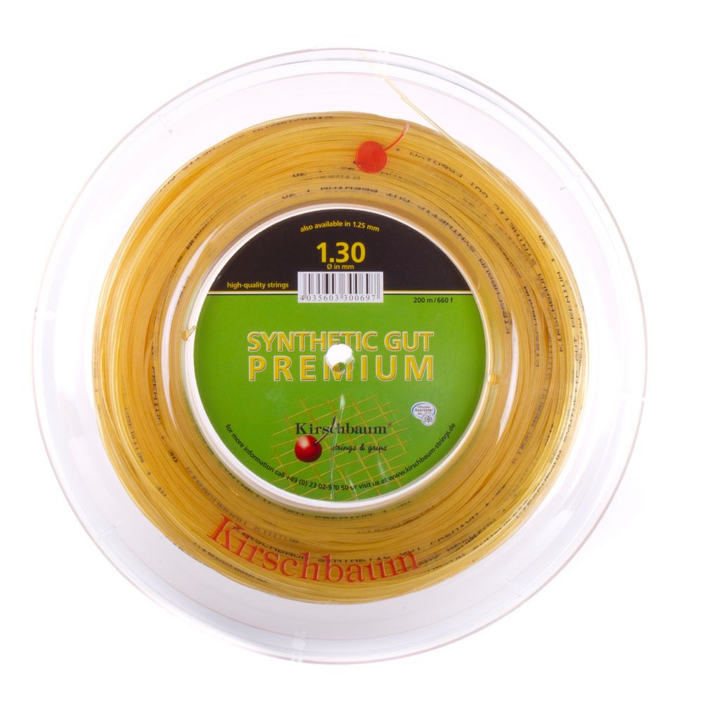 Струны теннисные Kirschbaum Synthetic Gut Premium (200 m) - natural