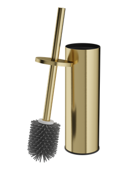 Ершик для унитаза STWORKI Стокгольм S36395GM напольный, золото, с подставкой