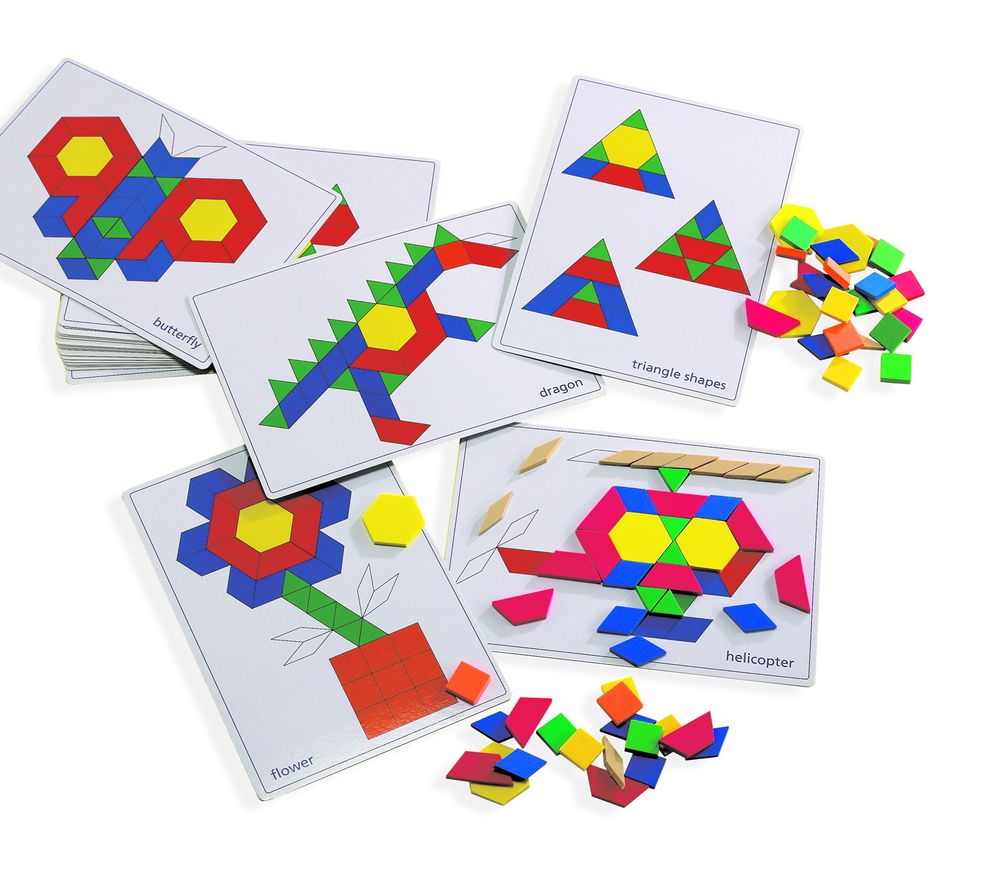Карточки для мозаики &quot;Геометрические фигуры&quot;. Печатное пособие