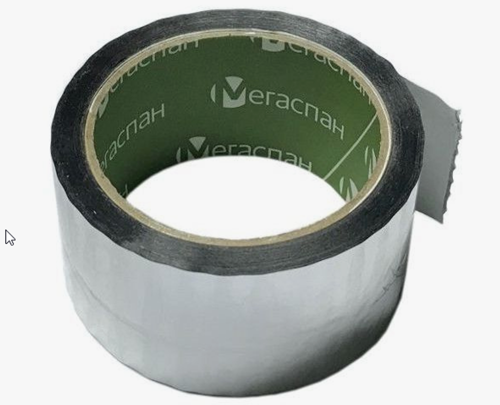 Скотч металлизированный 50мм*50м (40мкм) Мегаспан