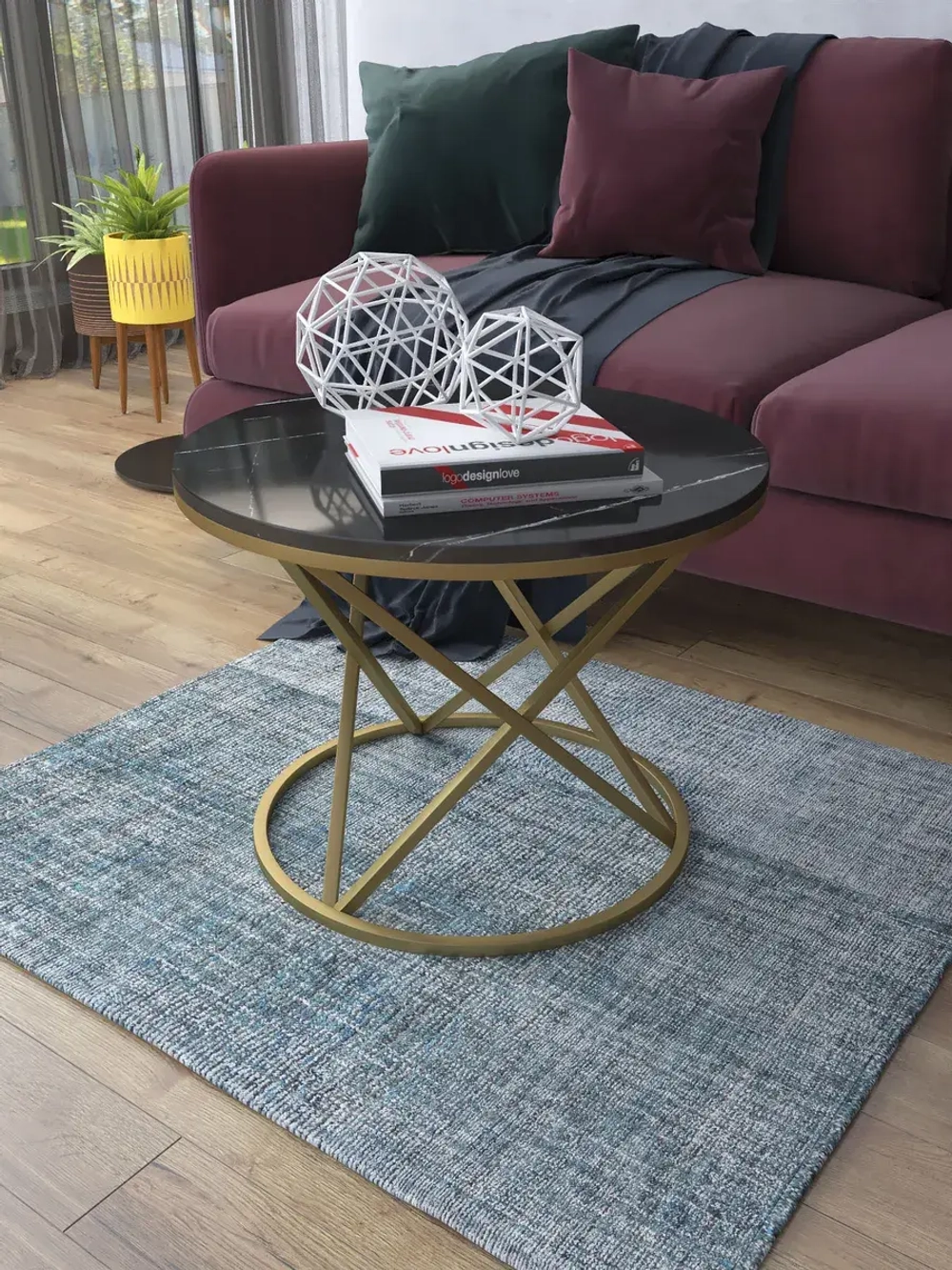 Журнальный стол Звёздный - ЗЧГ - МДФ в ПВХ