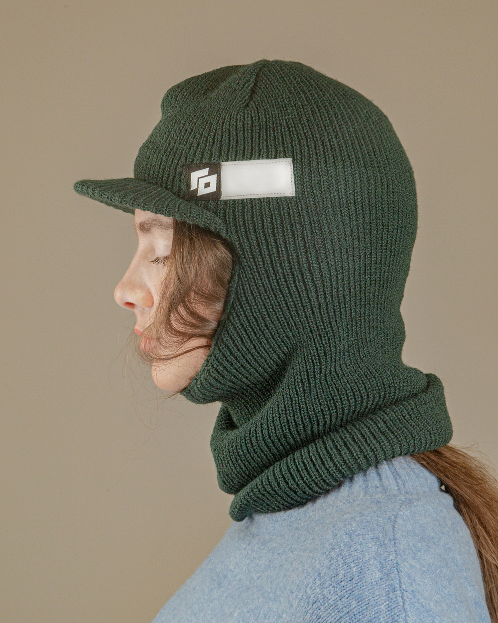 Шапка Fisherman Balaklava GO зеленый бутылочный