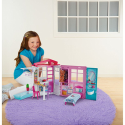Barbie Dollhouse складной кукольный домик FXG54