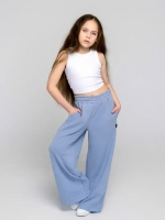 Брюки трубы детские осенние широкие палаццо