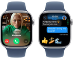 Apple Watch Series 10 42mm Silver Aluminum Case with Denim Sport Band (M/L)
