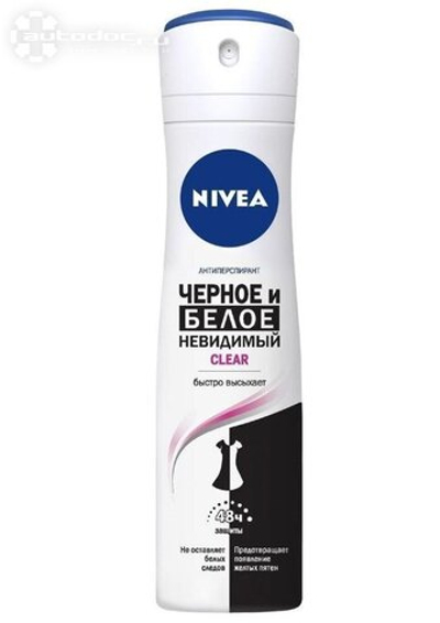 NIVEA Антиперс-спрей,Чёри бел,невидимый,CLEAR (150мл)