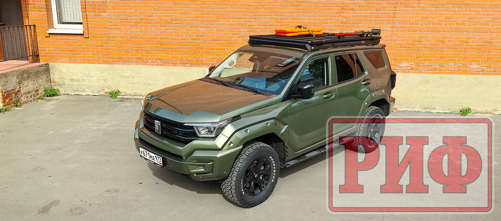 Багажник экспедиционный (платформа) алюминиевый 1250x2080 мм для TANK 400 (с крепежом) РИФ