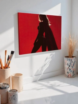 Картина на стену 40 X 50 Супермен девушка