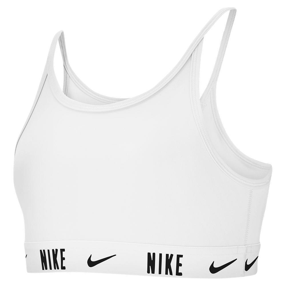 Топ для девочки теннисный Nike Trophy Bra G - white/white/black