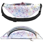 Сумка на пояс «Harizma», цвет серебро, 31*12 см