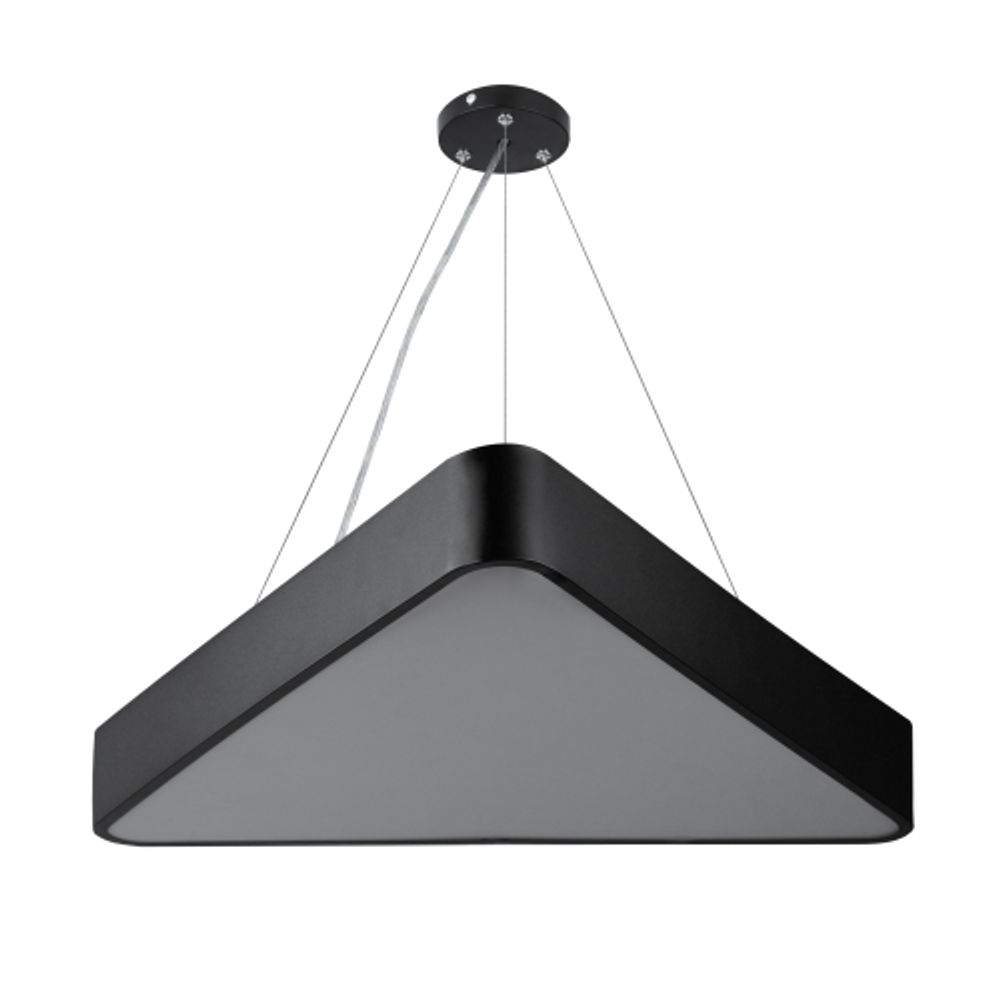 Светильник LED ЭРА Geometria SPO-151-B-40K-030 Delta 30Вт 4000К 3000Лм IP40 600*600*80 черный подвесной | Декоративные светильники Geometria