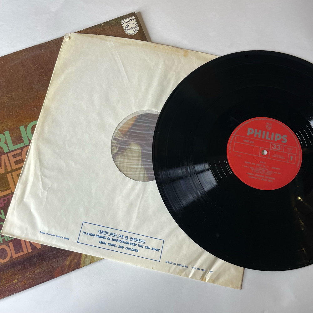 Винтажная виниловая пластинка LP Berlioz Берлиоз, John Alldis Choir, London Symphony Orchestra and Chorus, Colin Davis Ромео и Джульетта Romeo Et Juliette (Англия 1973)