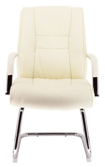 Кресло для посетителей Everprof Kent CF Экокожа Кремовый
