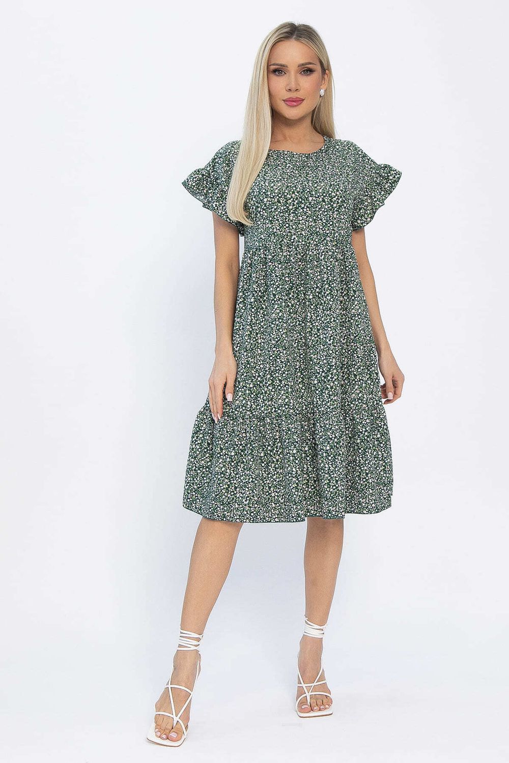 Платье Лапушка (зеленое) П13536-18М LT Collection