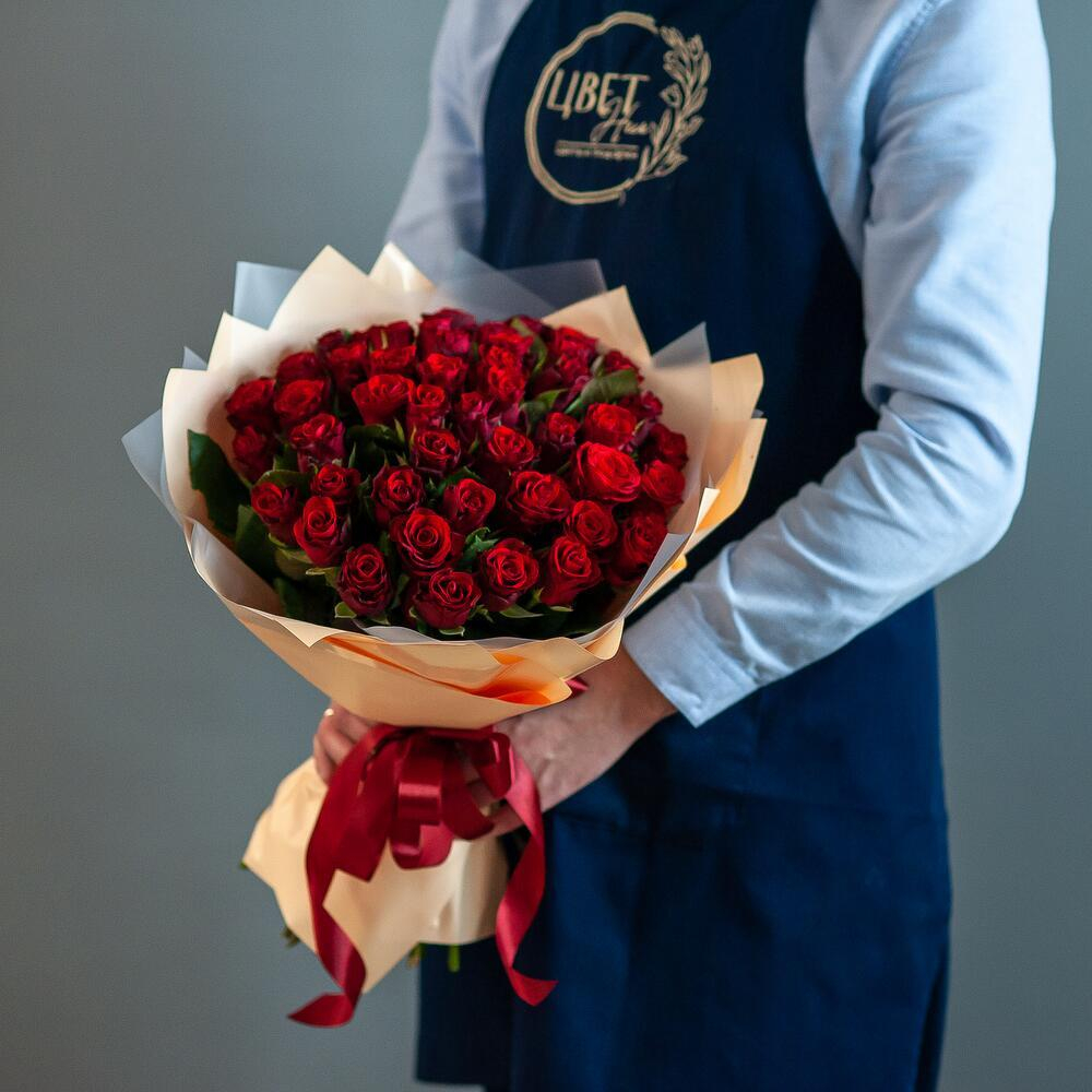 51 красная роза Кения