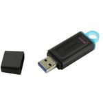 Флеш-диск 64 GB KINGSTON DataTraveler Exodia, разъем USB 3.2, черный/бирюзовый, DTX/64GB