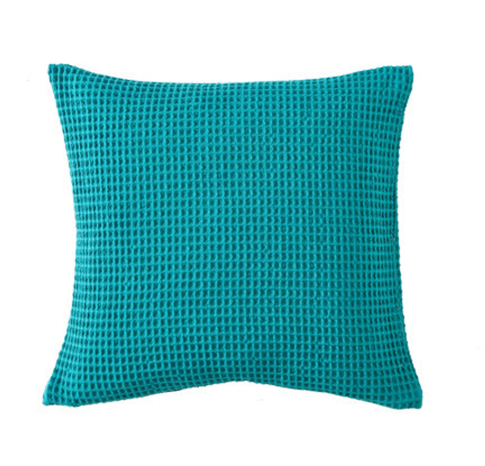 Подушка ELECTRE TURQUOISE Подушка декоративная Blanc des Vosges 45x45 Бирюзовый