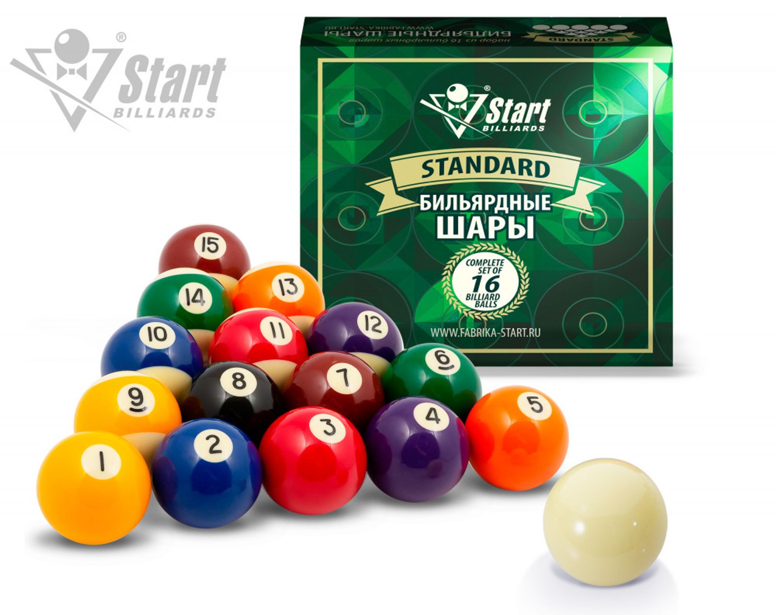 Шары Start Billiards ПУЛ 57мм 797405 фото №1