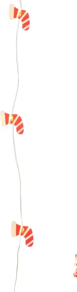 Светодиодная фигурная гирлянда Чулок 1.9 м., 20 теплых белых LED, 3 батарейки типа АА, Kaemingk (482361/1)