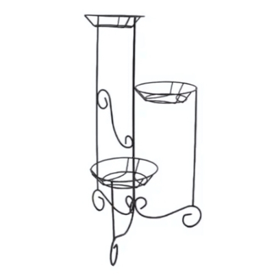 Подставка для цветов напольная на 3 горшка, металл М0000068