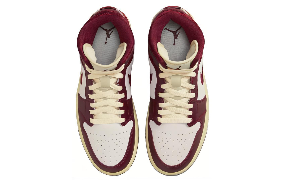 Кроссовки Jordan Air Jordan 1 Mid Se Wmns "Tiki Leaf" (Женская размерная сетка)