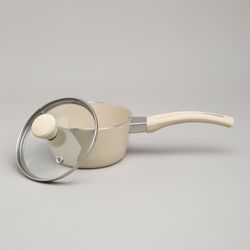 КОВШИК AGNESS АНТИП. ПОКР. РУЧКА SOFT TOUCH И СТЕКЛ. КРЫШКОЙ 600 МЛ 12*6 СМ