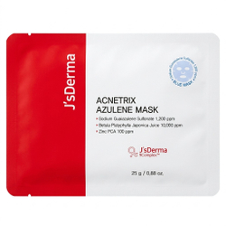 Успокаивающая маска с азуленом и березовым соком J'sDerma Acnetrix Azulene Mask, 25гр