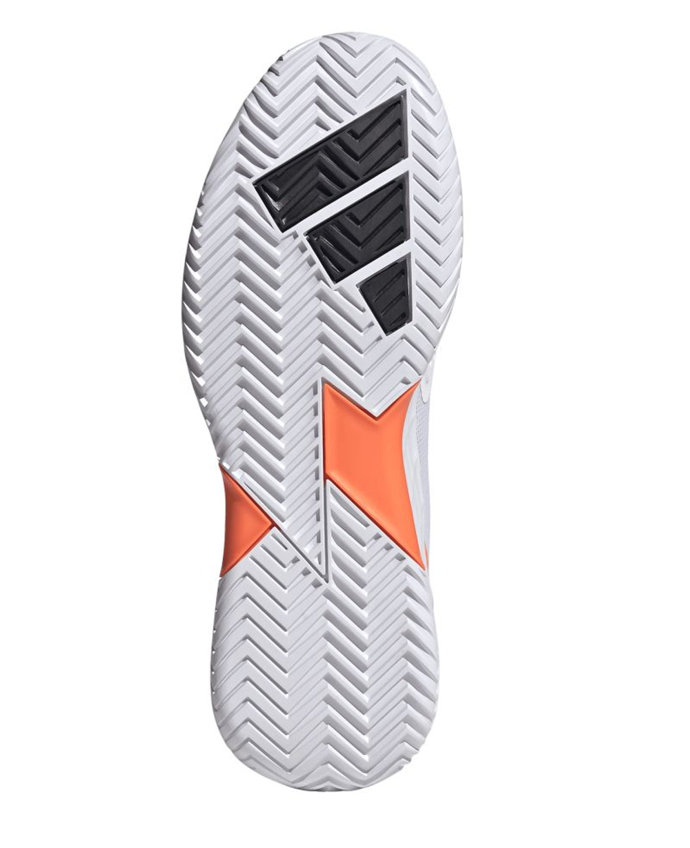 Теннисные кроссовки Adidas Defiant Speed 2 M - cloud white/core black/lucid orange
