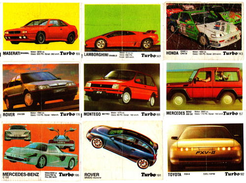 Вкладыш TURBO Турбо - Черная серия (набор 20 штук) - № 56, 58, 68, 69, 91, 126, 128, 129, 134, 143, 149, 155, 157, 166, 176, 182, 191, 195, 196, 197