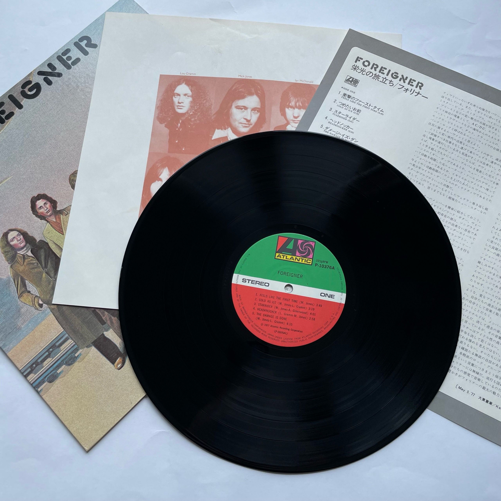 Винтажная виниловая пластинка LP Foreigner (Япония 1977) (Без Оби) I Need You