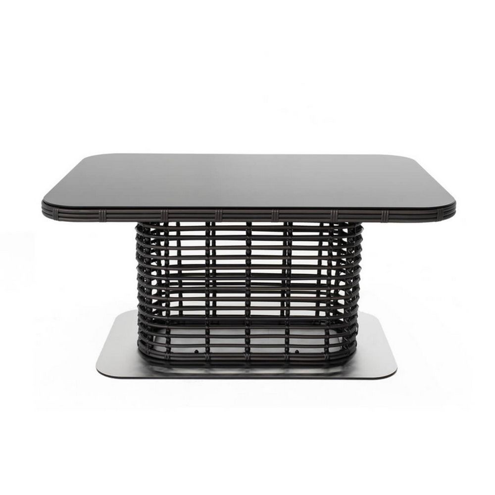 "Блисс" плетеный стол из искусственного ротанга 141х92х75см, цвет бронзовый