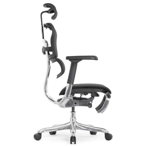 Кресло FALTO Ergohuman Elite 2 с подножкой ( чёрный каркас /сетка чёрный T-168-B1 Black )