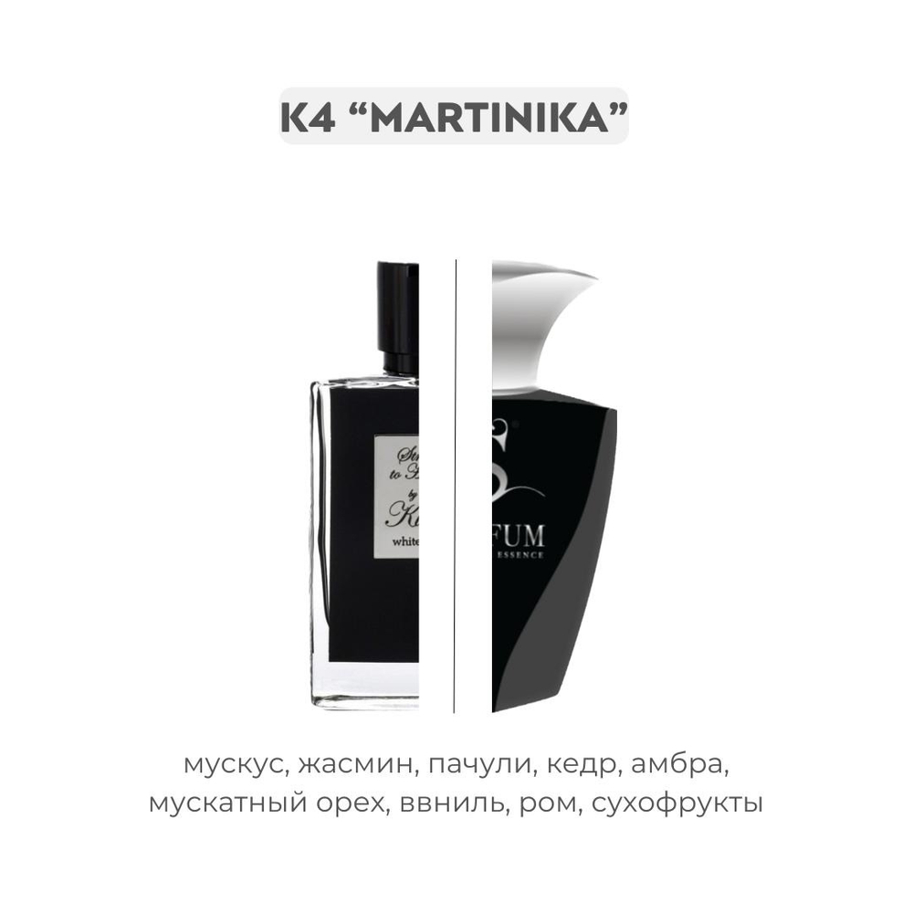 K4 MARTINIKA по мотивам Straight to heaven white crystal by Kilian, парфюмерная вода