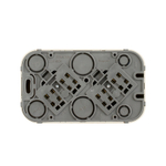 Розеточный блок двойной с заземлением со шторками IP20 16А 250В белый Quteo Legrand