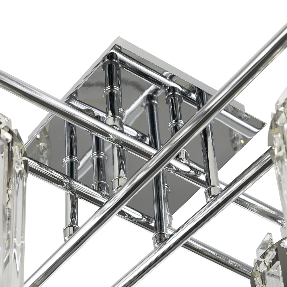 Citilux AXIS CL313281 Люстра хрустальная потолочная Хром