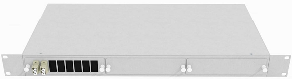 Кросс оптический стоечный  TopLAN КРС-Top-1U-04LC/U-OM2-GY