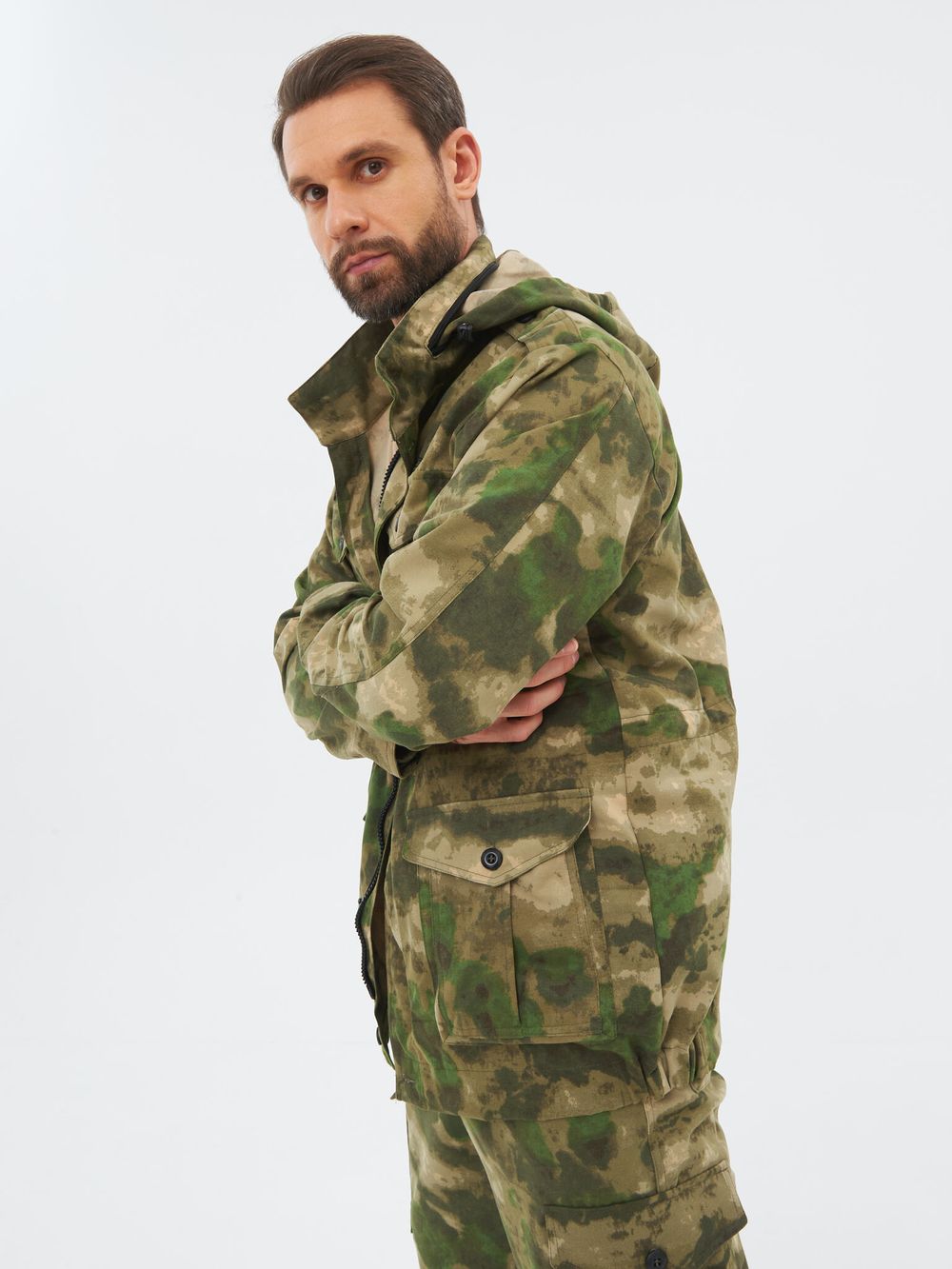 Костюм летний Крафт ткань Смесовая цвет Малахит