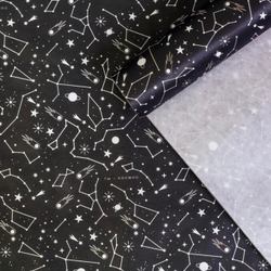 Подарочная крафт бумага "Космос" лист 70х100 см