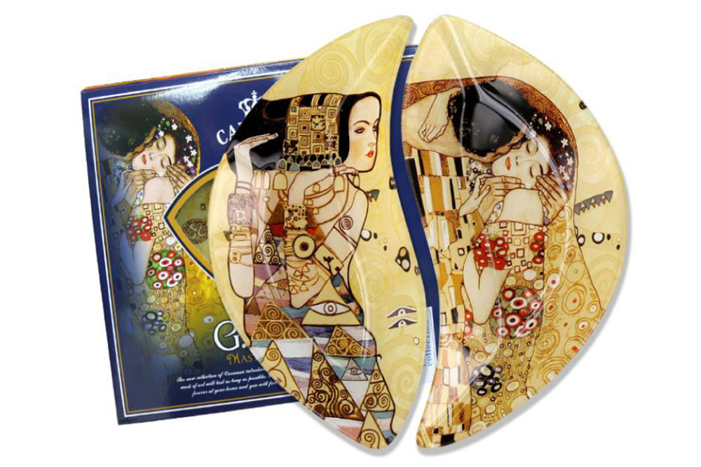 Набор из 2-х тарелок Ожидание/Поцелуй (Г. Климт) Carmani