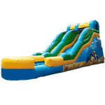 Надувная наземная водная горка «Морской спуск», 10*4,5*4,5 м