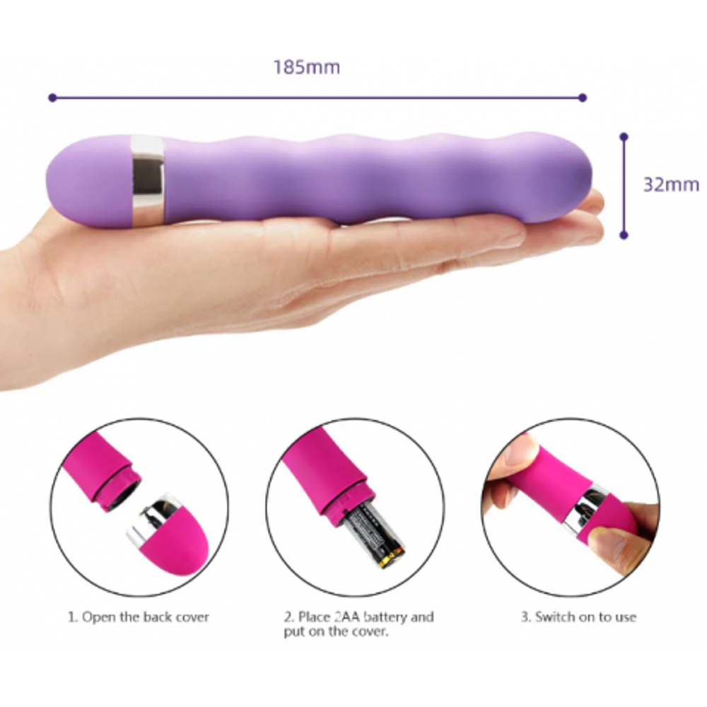 Вибратор Wave power фиолетовый