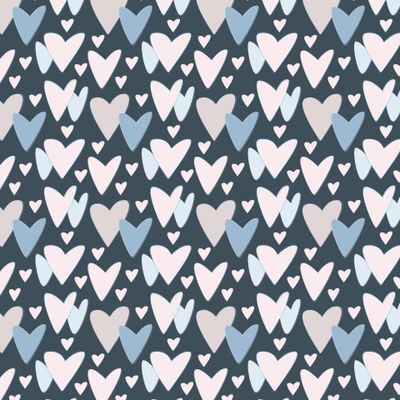 сердце на темно-синем