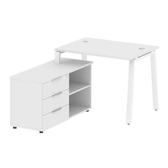 Метал Систем Рабочая станция с тумбой на А-образном м/к БА.РС-СТС-2.1 (L)