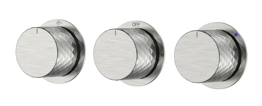 Смеситель встроенный STICK DIAMOND NICKEL BRUSH 3-х проходной