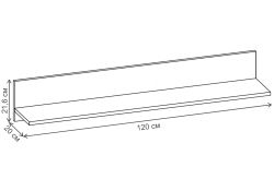 Модульная гостиная Опра белый шагрень / дуб золотой craft комплектация 2