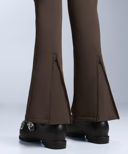 OYSHO Водонепроницаемые расклешенные брюки SKI полной длины, коричневый
