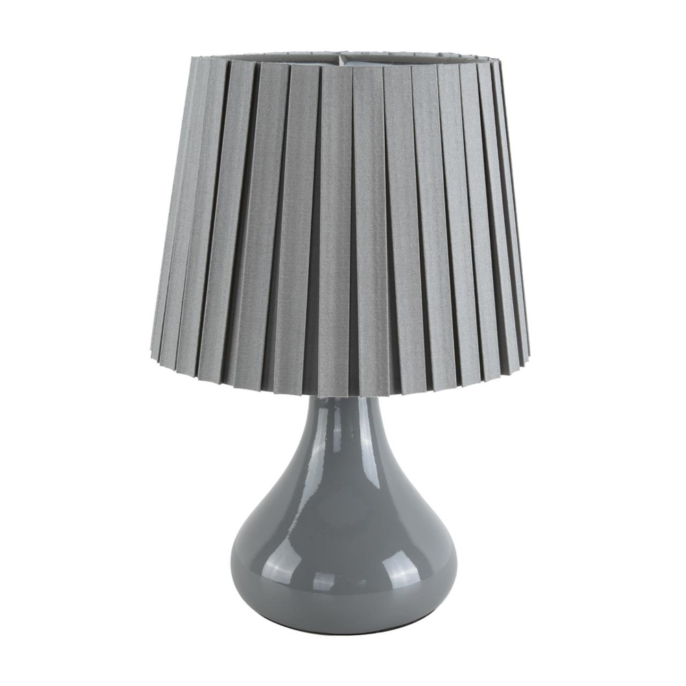 8184/1T COUNTY LN26 499 серый, керамика/текстиль Настольная лампа E14 1*40W 220V NAINA