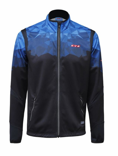 Куртка разминочная KV+ TORNADO black/blue, мужская, 22V104.12